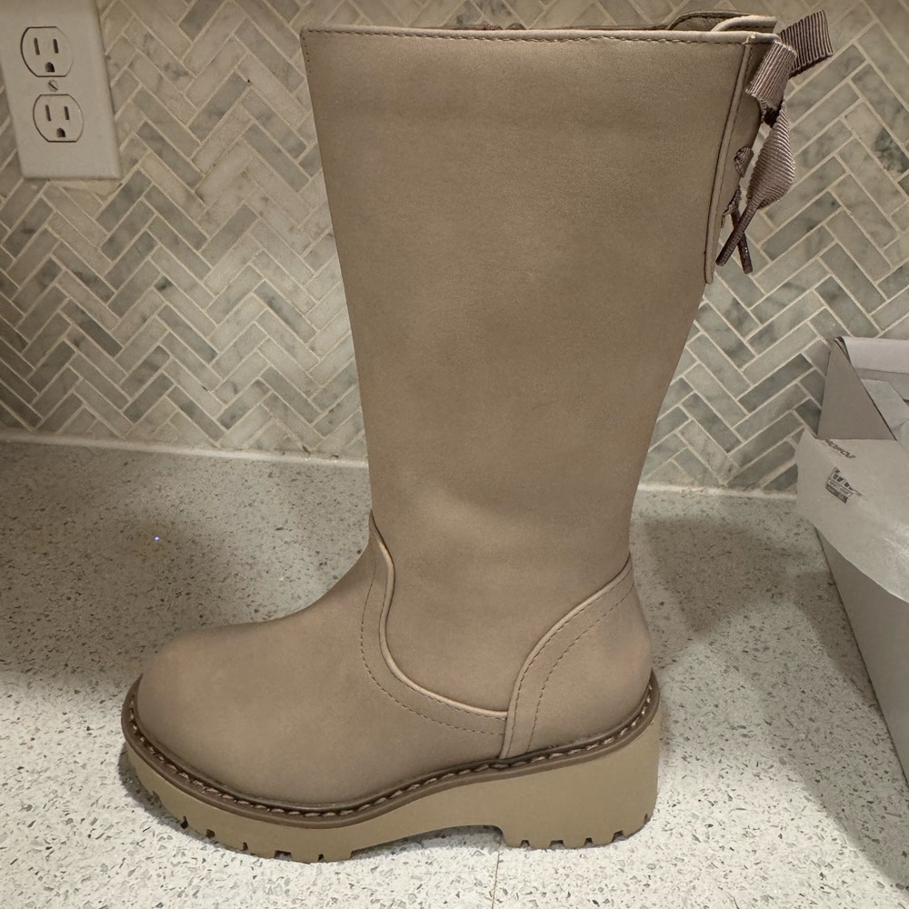 Girls size 12 - Tan Knee-High Boots.